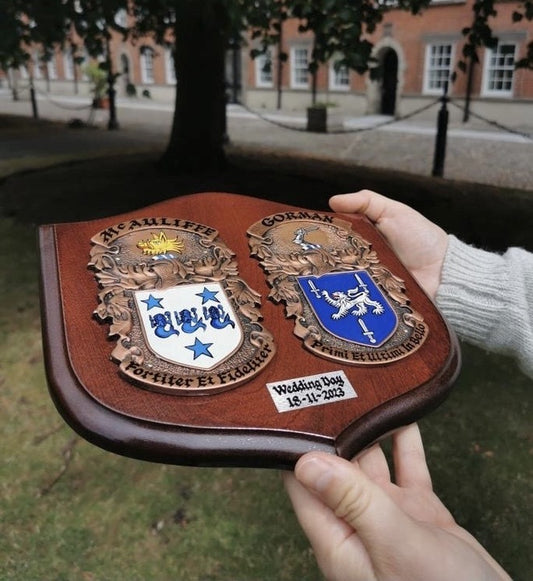Coat of Arms Family Crest Shield - Medium (11” x 10”)