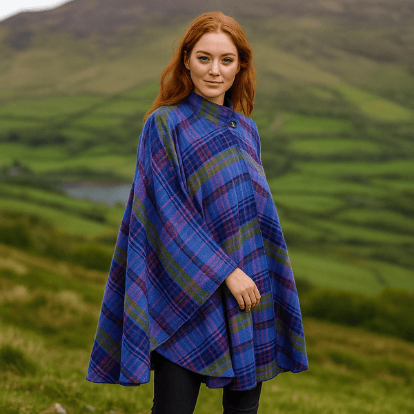 Jimmy Hourihan Tweed Cape with Toggle Fastening,Cape