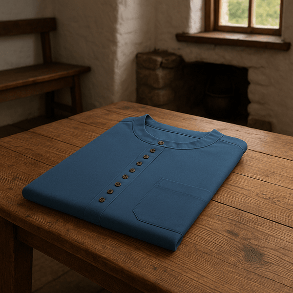 Civilian Ink Blue Irish Grandfather Shirt