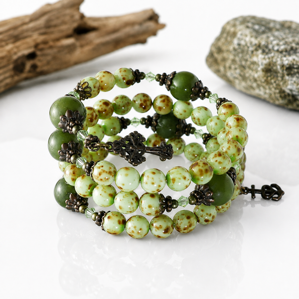 Luxury Rosary Bracelet - Colors of Ireland