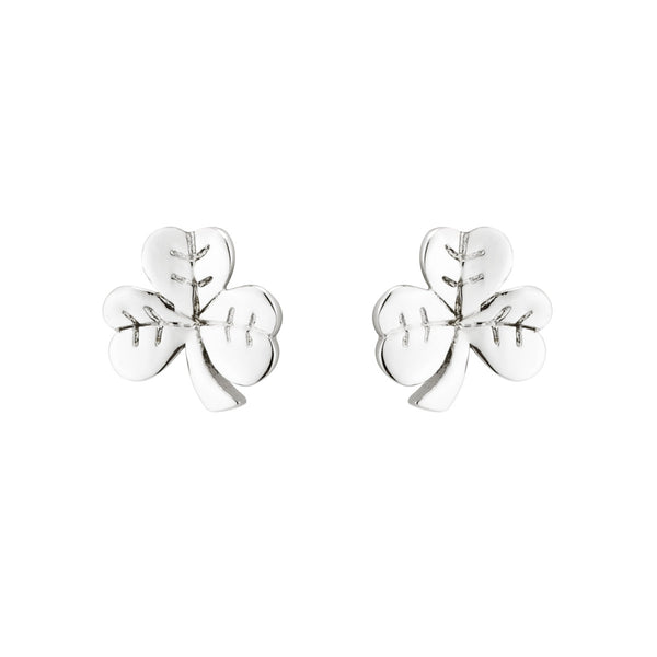Etched Shamrock Earrings