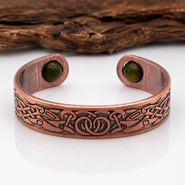 Connemara Marble Bead Copper Effect Irish Bracelet