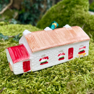 Belleek Irish Cottage Hanging Ornament