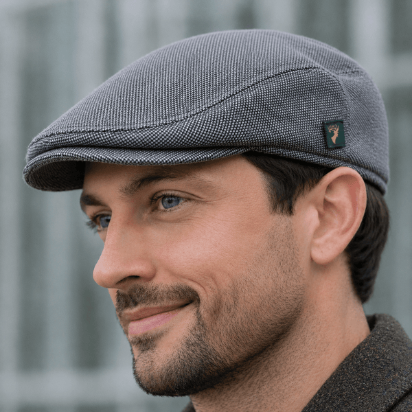 Grey Linen Cap