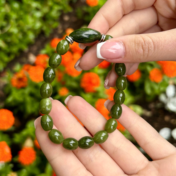 Connemara Marble Watermelon Stretch Bracelet