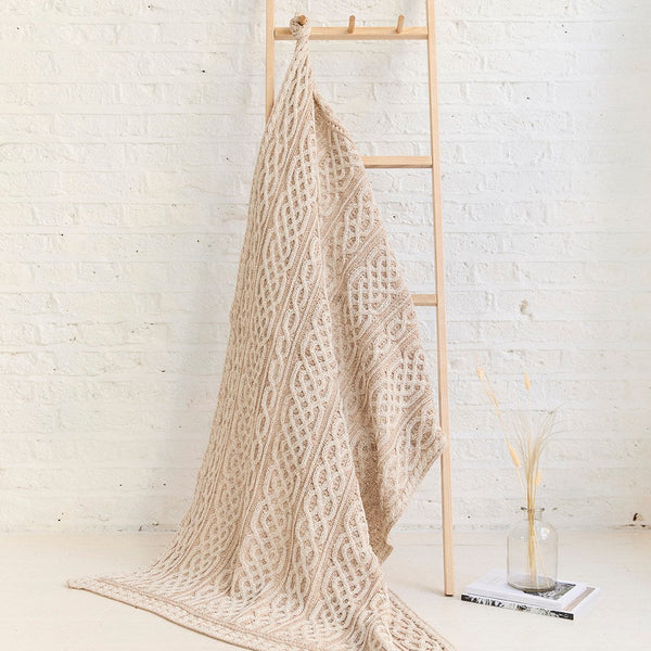Aran Plated Oat Celtic Throw