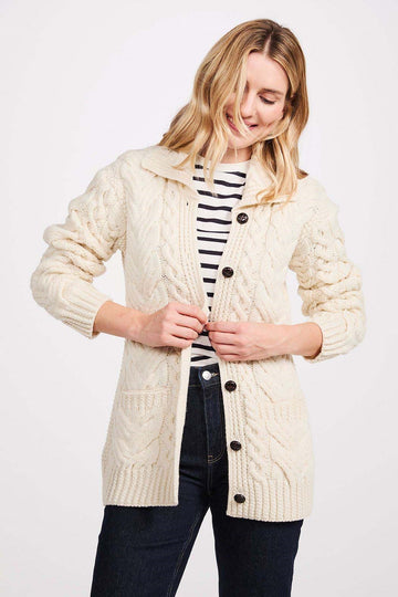 Ladies Chunky Cable Cardigan