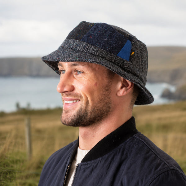 Irish Bucket Hat Blue Tones