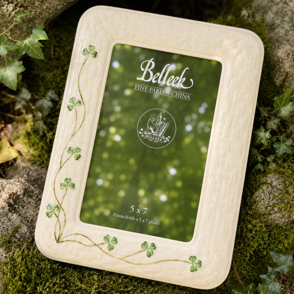 Belleek Shamrock Photo Frame