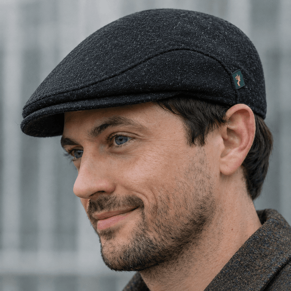 Traditional Flat Cap Black