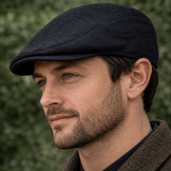 Black Linen Cap