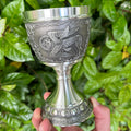 Mullingar Pewter Evangelists Wine Goblet (8oz) - Luke The Ox,Goblets