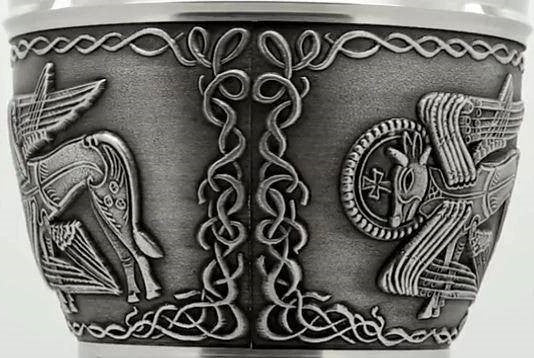 Mullingar Pewter Evangelists Wine Goblet (8oz) - Luke The Ox,Goblets