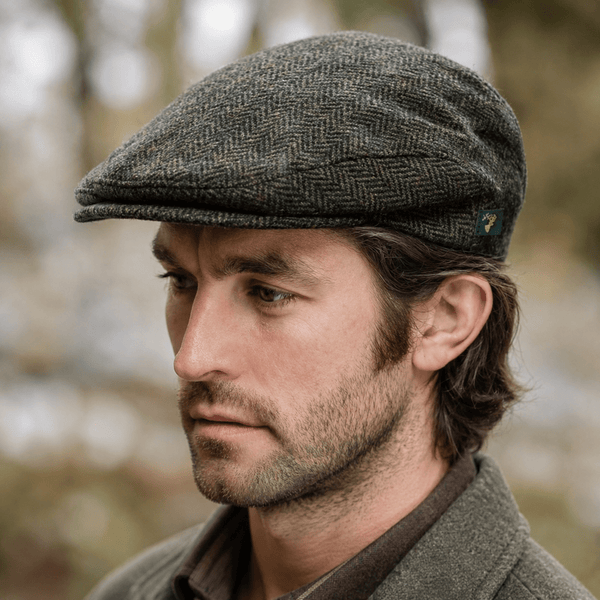 Traditional Flat Cap Dark Green