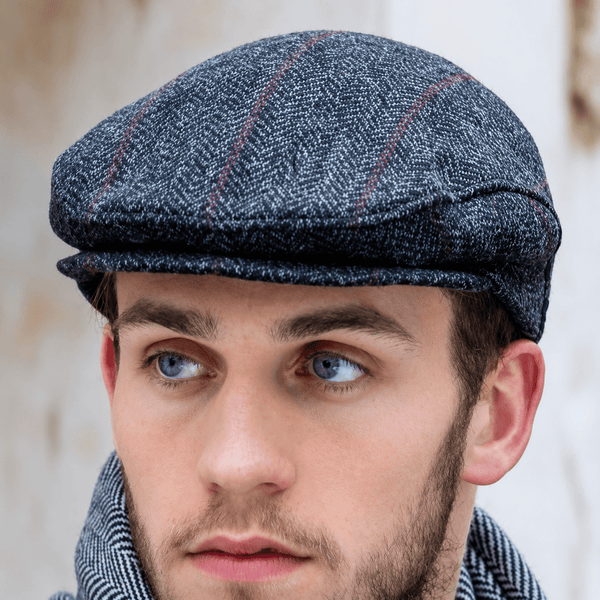 Traditional Flat Cap Blue Plaid