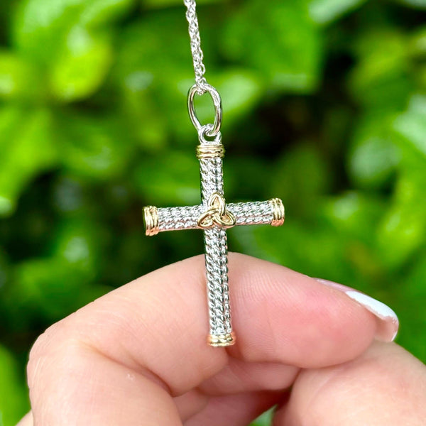 Silver Rope Celtic Cross