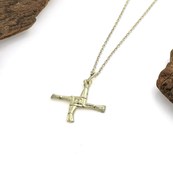 9k Gold St Brigid Cross
