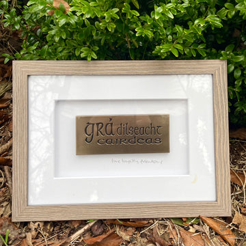 Wild Goose Grá Dílseacht Cairdeas (Love, Loyalty, Friendship) Framed Wall Plaque