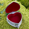Mullingar Pewter Jewelry Box with Claddagh Design,jewelry box