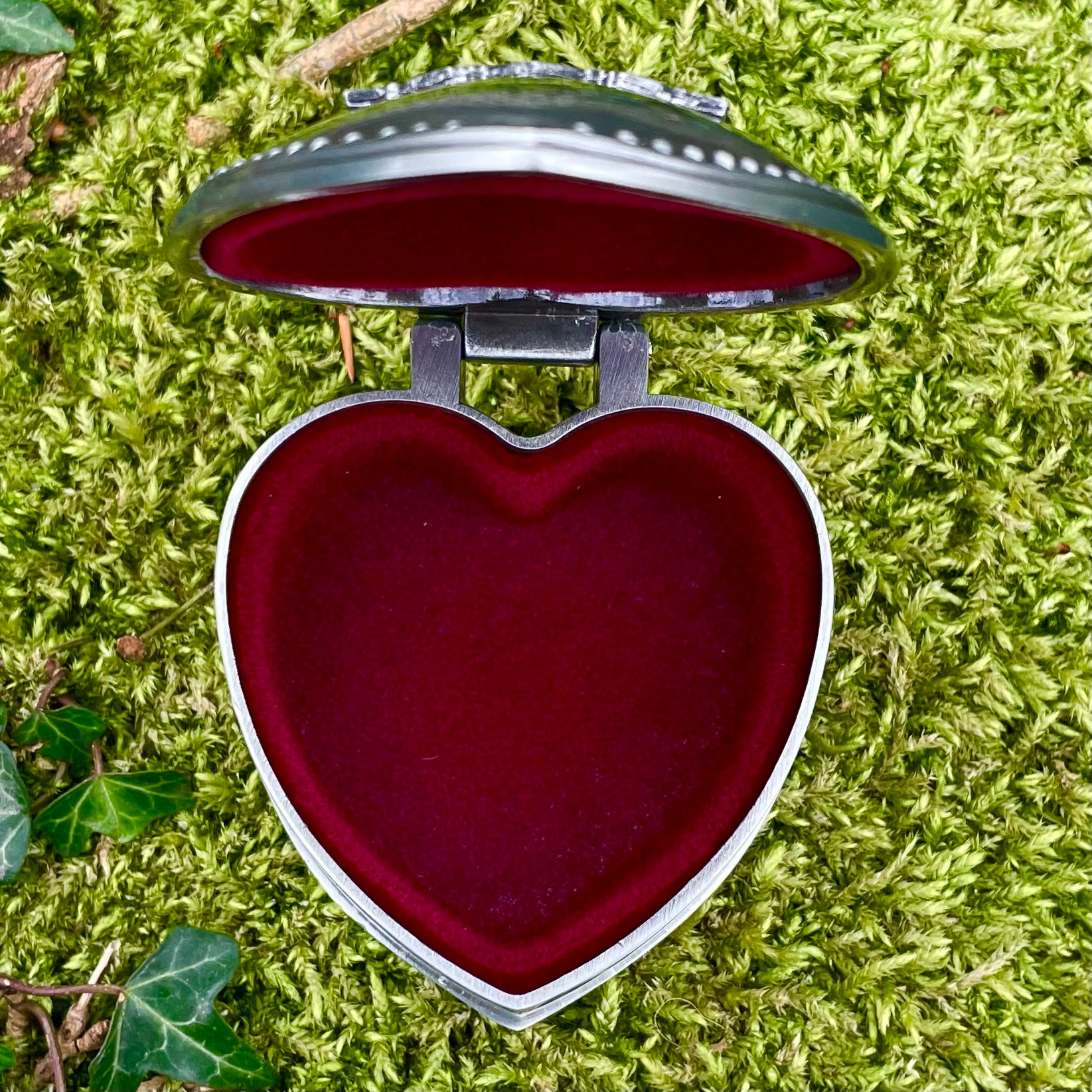 Mullingar Pewter Heart-shaped Jewelry Box,jewelry box