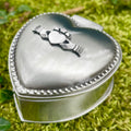 Mullingar Pewter Heart-shaped Jewelry Box,jewelry box