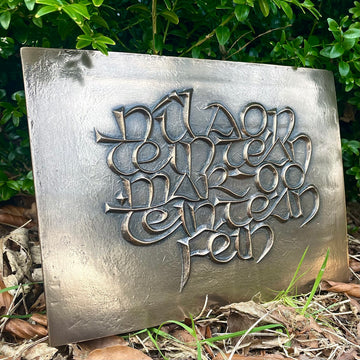 Nil aon tinteán mar do thinteán féin Bronze Plaque