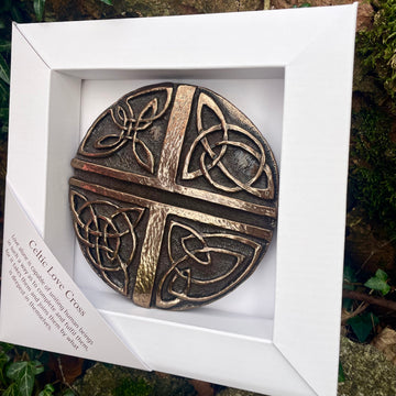 Wild Goose Celtic Love Cross Wall Plaque