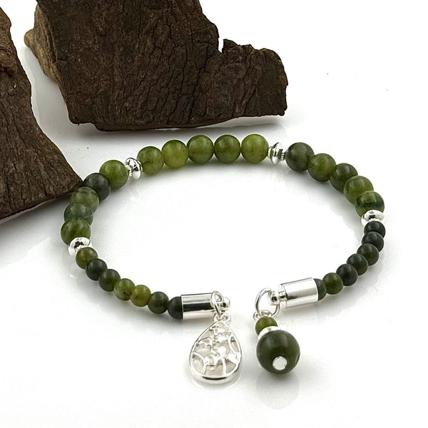 Connemara Stretch Bracelet - Shamrock