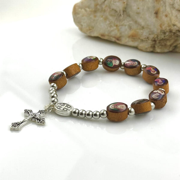 Saints Of Ireland Rosary Bracelet