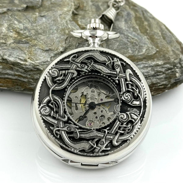 Mechanical Pocket Watch with Kells Design
