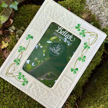 Belleek Shamrock Photo Frame