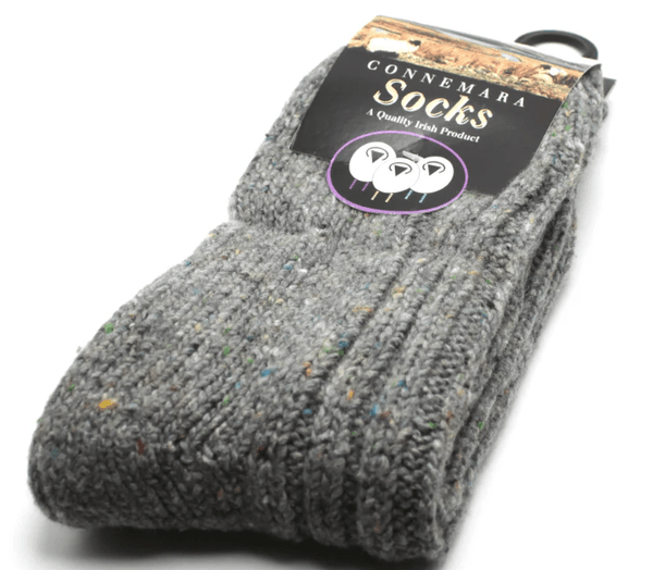 Irish Wool Socks - Gray