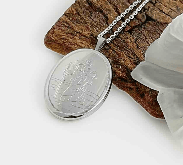 St Christopher Silver Locket