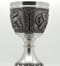 Mullingar Pewter Evangelists Wine Goblet (8oz) - Luke The Ox,Goblets