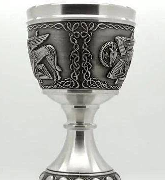 Mullingar Pewter Evangelists Wine Goblet (8oz) - Luke The Ox,Goblets