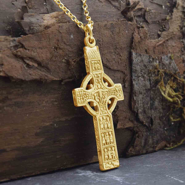 Historic Monasterboice High Cross in Gold - Recreation Collection