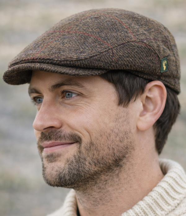 Brown Trinity Flat Cap