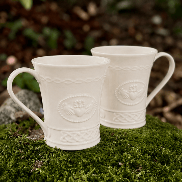 Belleek Claddagh Mug Set of 2
