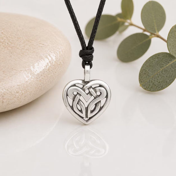 Celtic Knot Heart Choker
