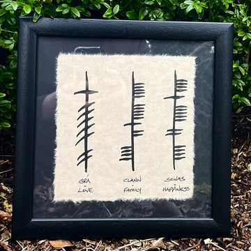 Ogham 'Love, Family and Happiness'