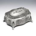 Mullingar Pewter Jewelry Box with Claddagh Design,Large - Claddagh,jewelry box