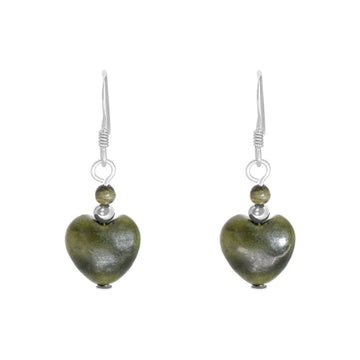 Connemara Marble Heart Earrings