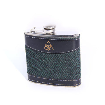 Irish Whiskey Hip Falsk with Tweed