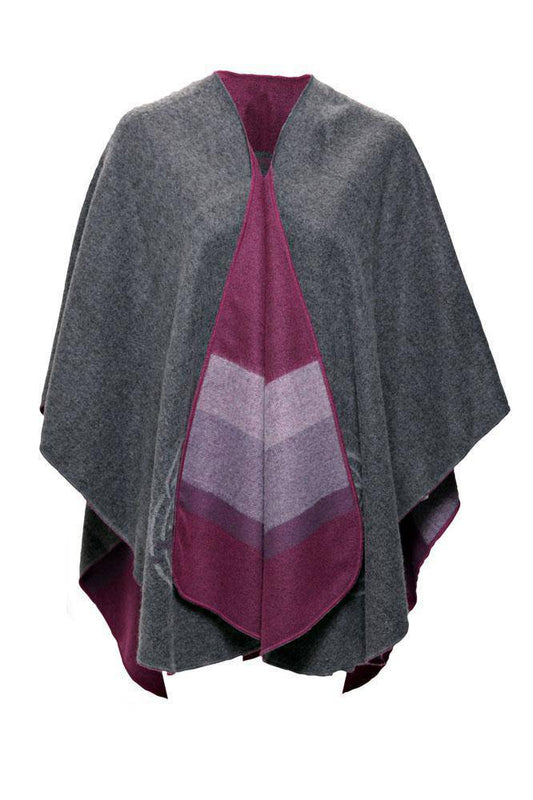 Jimmy Hourihan Shawl in Gray/Pink with Celtic Motif