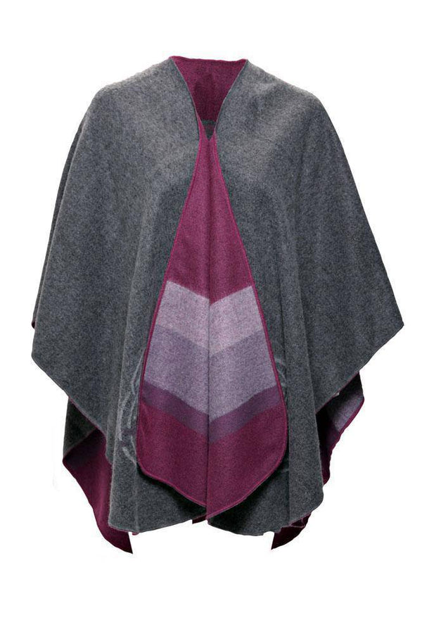 Jimmy Hourihan Shawl in Gray/Pink with Celtic Motif