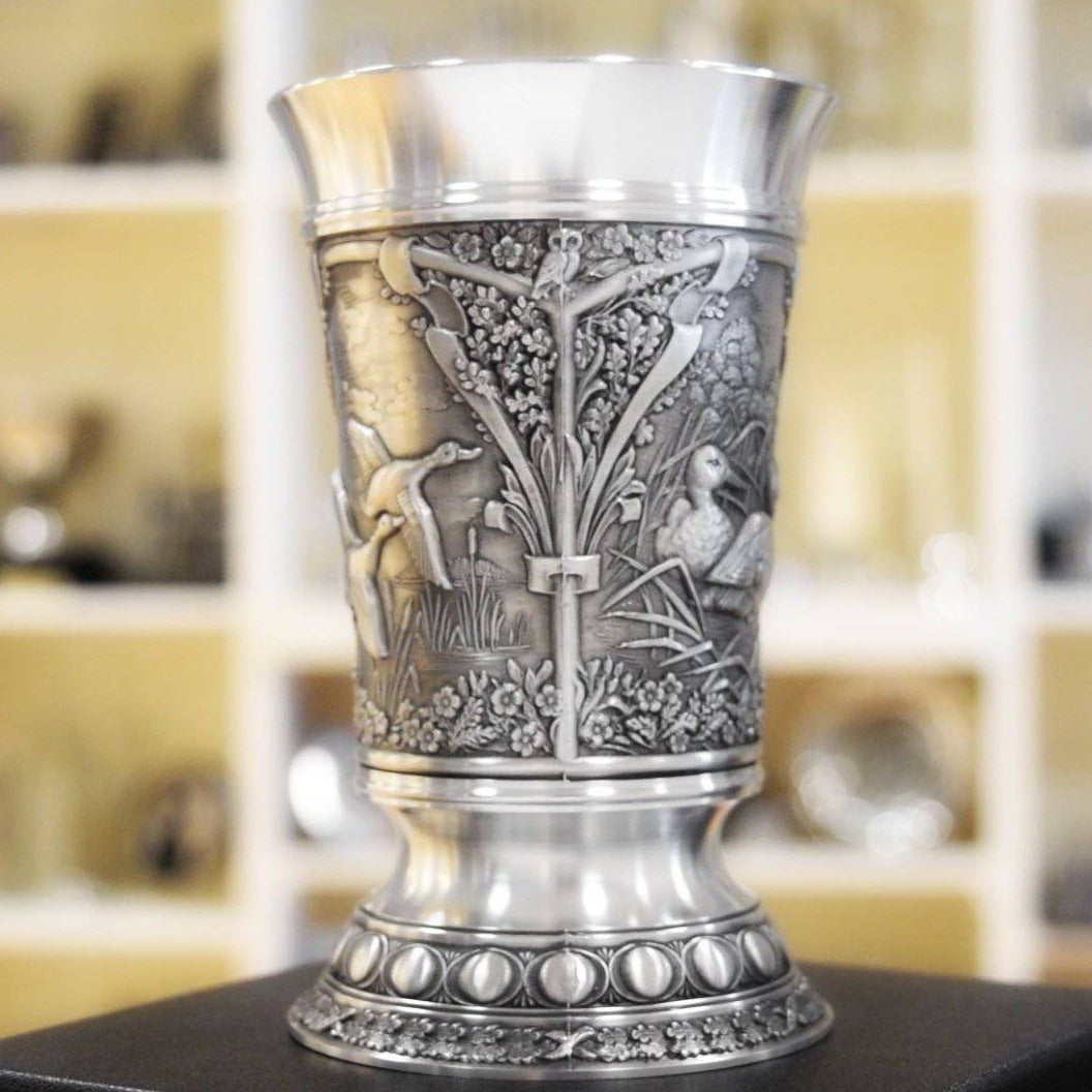 Mullingar Pewter Woodlands Beaker - The Duck