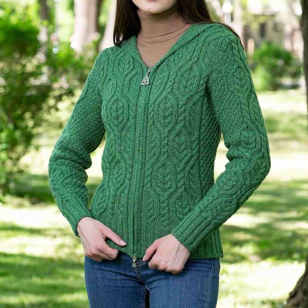 Ladies on sale green cardigan