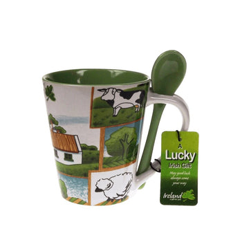 Irish Countryside Mug and Spoon