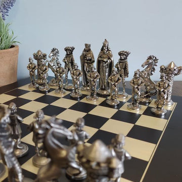 Mullingar Pewter Medieval Chess Set