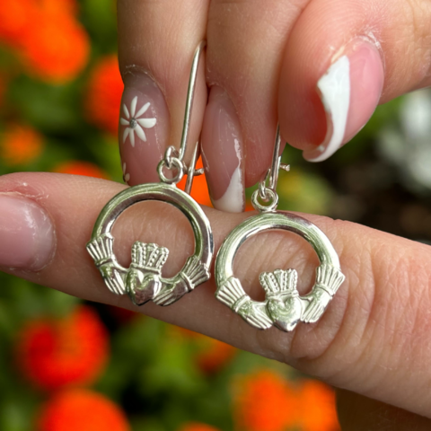 Claddagh Drop Earrings